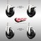 Service Caster 5 Inch 316SS Soft Rubber Swivel 10mm Threaded Stem Caster Lock Brake, 2PK SCC-SS316TSTTL20S514-SRS-M1015-2-S2 - alternate 5
